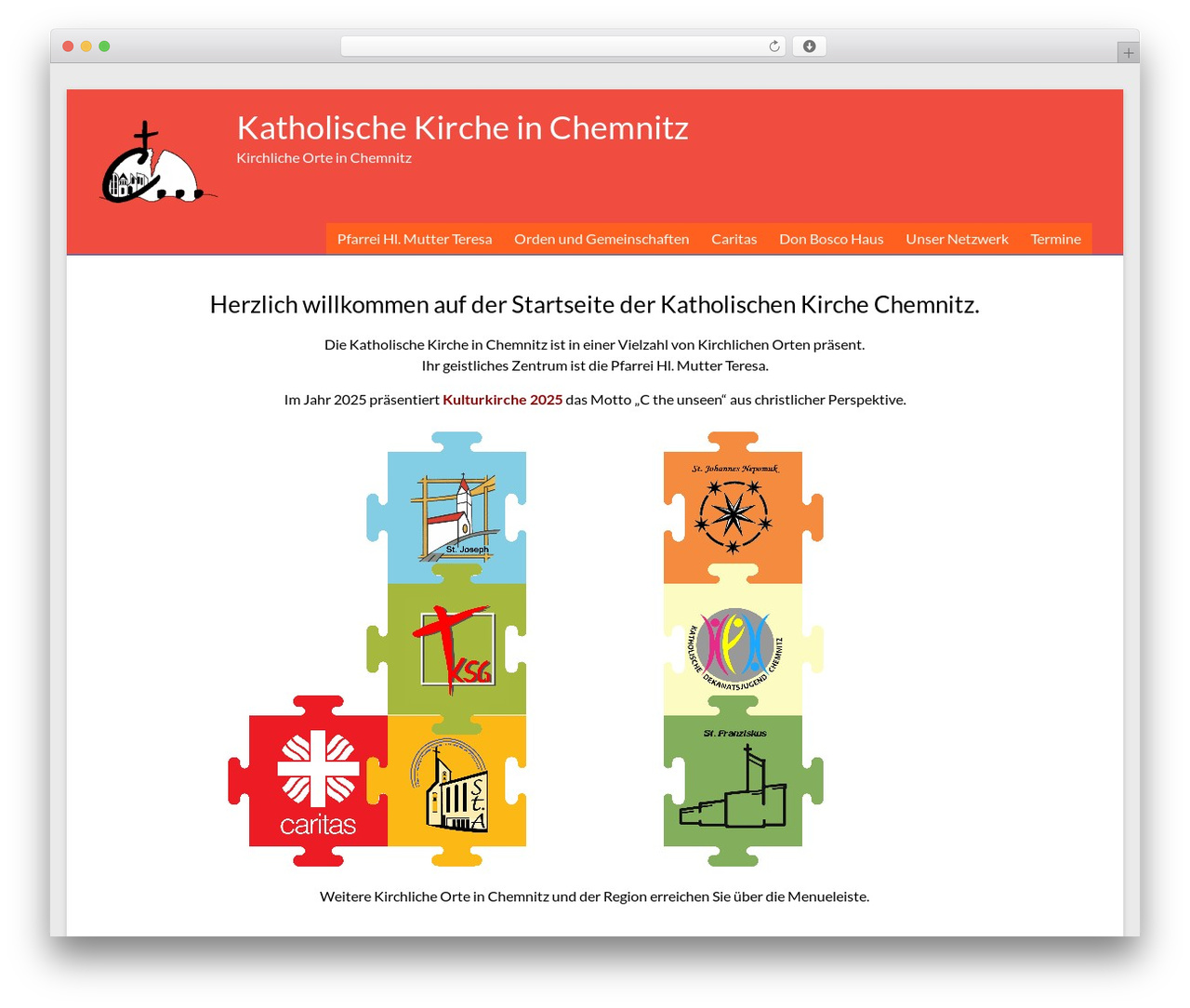 Spacious WordPress theme - katholische-kirche-chemnitz.de