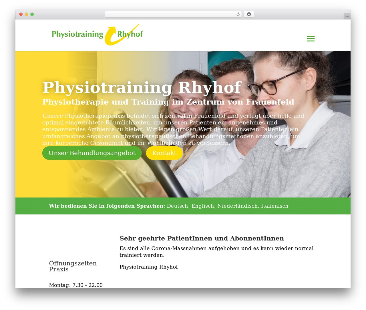 Theme WordPress Divi - physiotraining-rhyhof.ch Theme WordPress Divi - physiotraining-rhyhof.ch