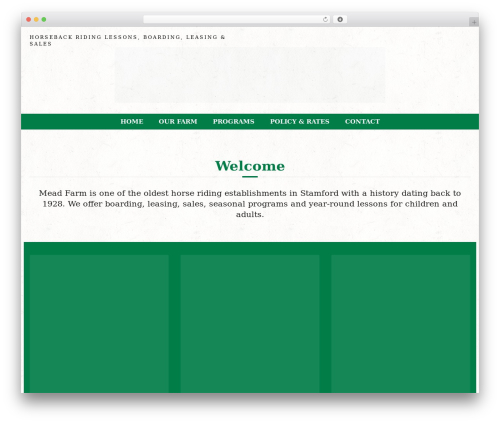 WordPress theme Equestrian - meadfarm.com