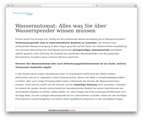 WordPress theme Hellish Simplicity - wasserautomat.info WordPress theme Hellish Simplicity - wasserautomat.info