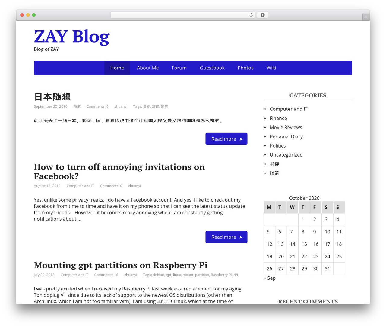 Basic WordPress theme - zayblog.com Basic WordPress theme - zayblog.com
