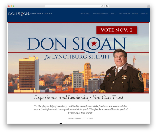 Cherry Framework WordPress theme - donsloanforsheriff.com