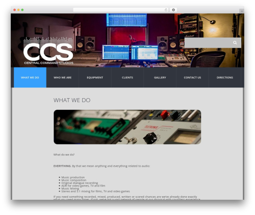 Cherry Framework WordPress theme - centralcommandstudios.com