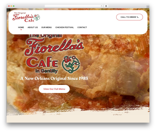 Eatsy WordPress theme - originalfiorellas.com