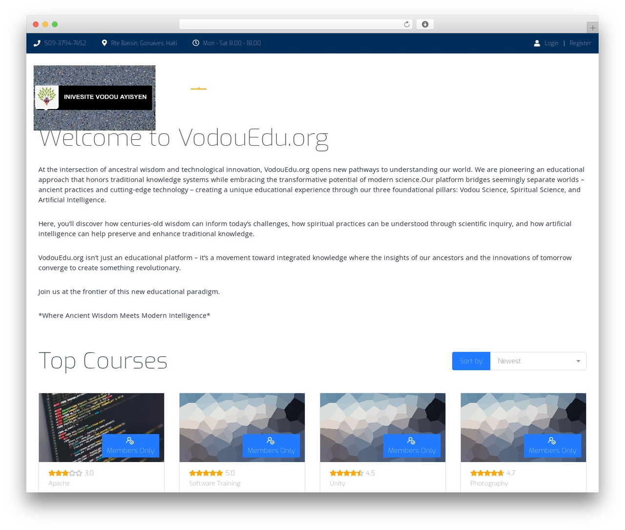 MasterStudy theme WordPress - vodouedu.org