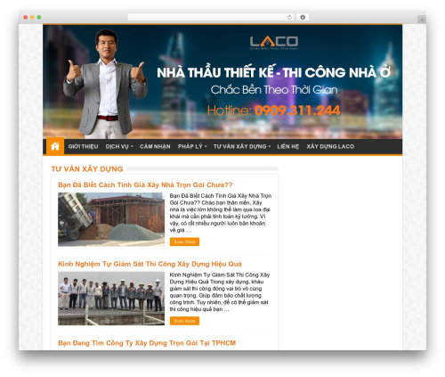 Olizen WordPress theme design - xaynhaphotrongoi.com