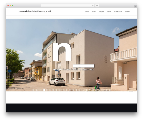 Shapely WordPress theme design - navarriniarchitetti.it