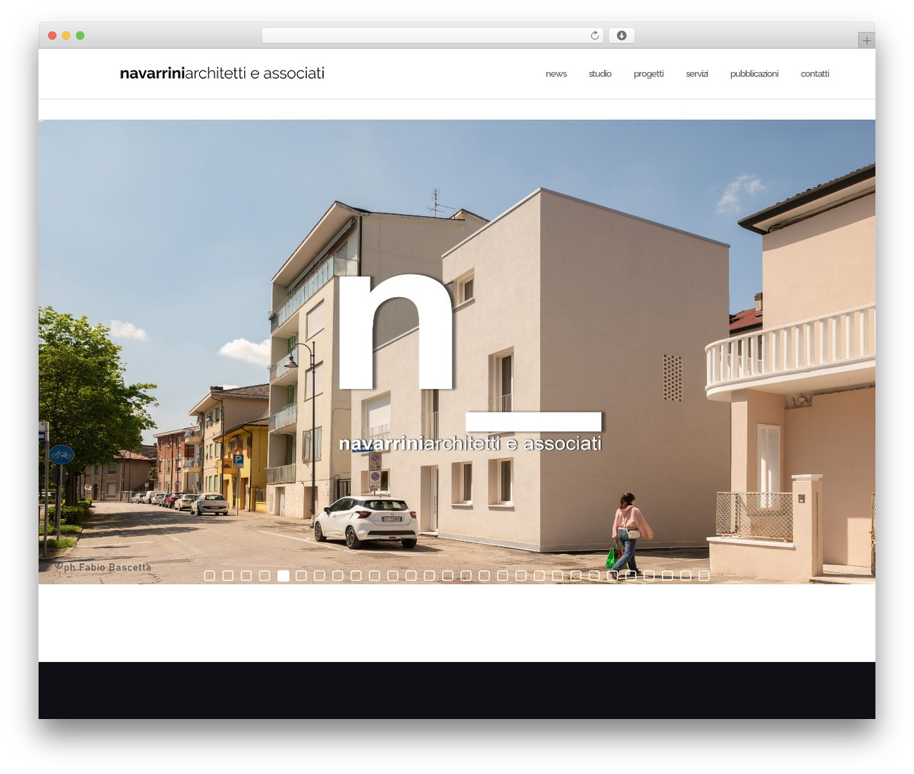 Shapely WordPress theme design - navarriniarchitetti.it