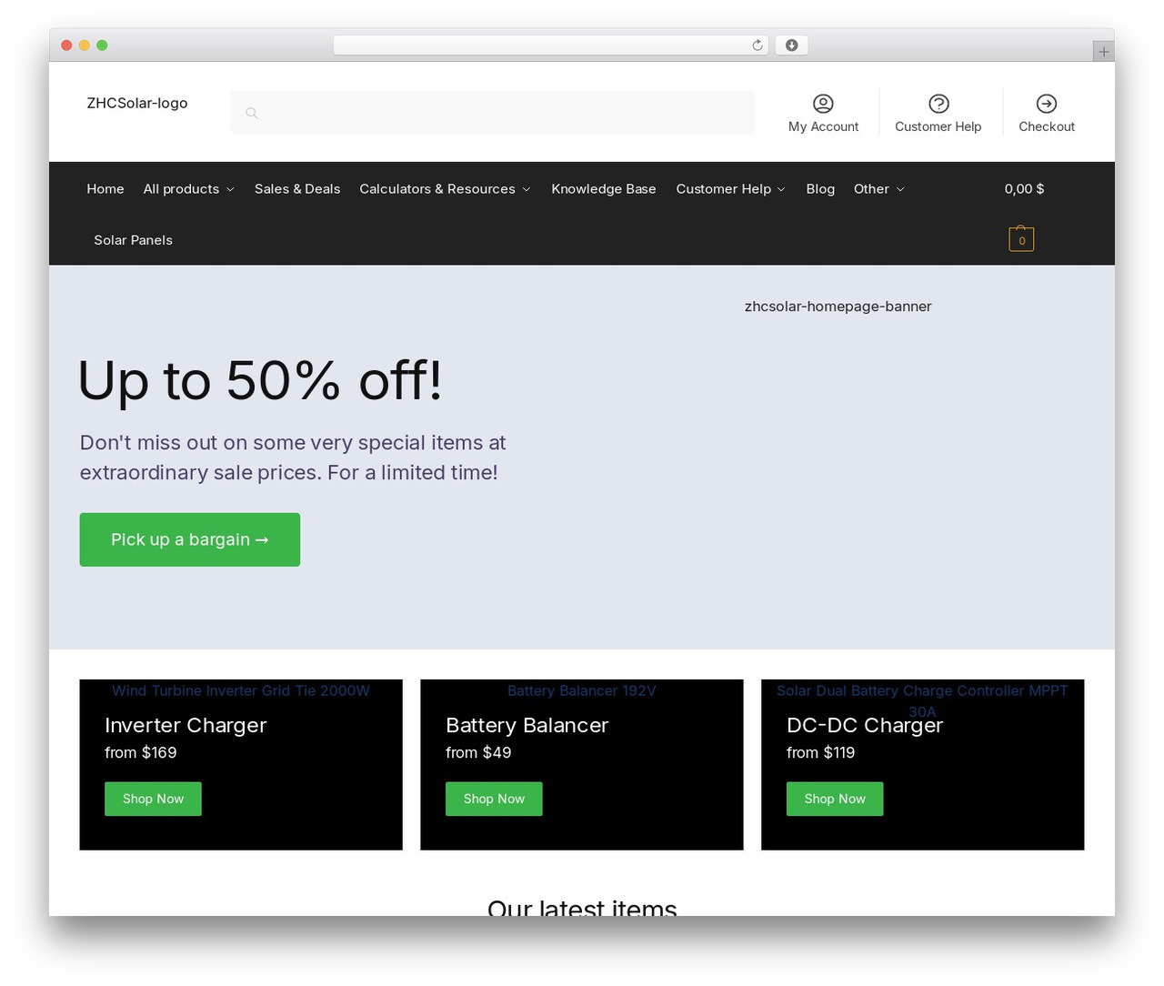 Shoptimizer WordPress shopping theme - zhcsolar.com