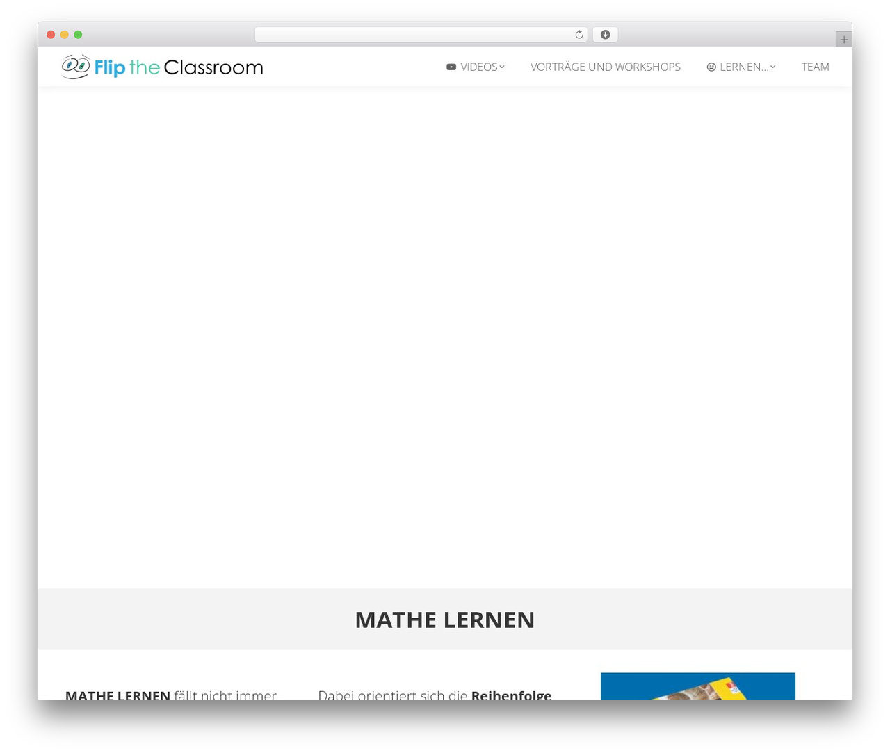 The7 Classic best WordPress video theme - fliptheclassroom.de