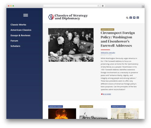 Theme WordPress CSD Custom Theme - classicsofstrategy.com