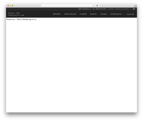 vdtheme theme WordPress - tobis.hr
