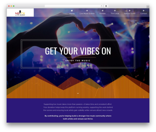 WordPress theme Electron - nbtxlivemusic.com