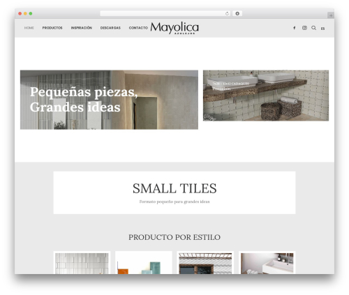 WordPress website theme Uncode - mayolica.es