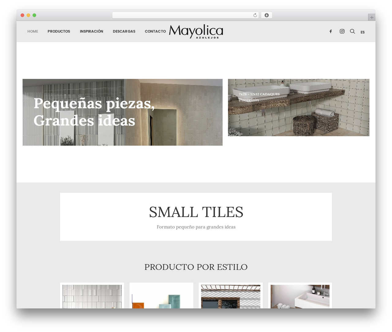 WordPress website theme Uncode - mayolica.es