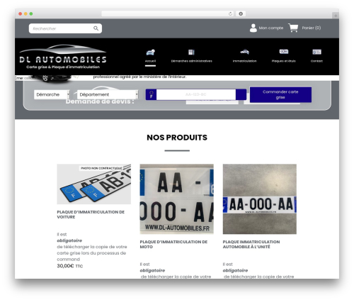 Best WordPress theme Divi - www.dlcartegrise.fr