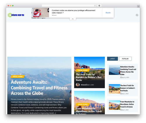 Errin WordPress theme - yancearizona.com