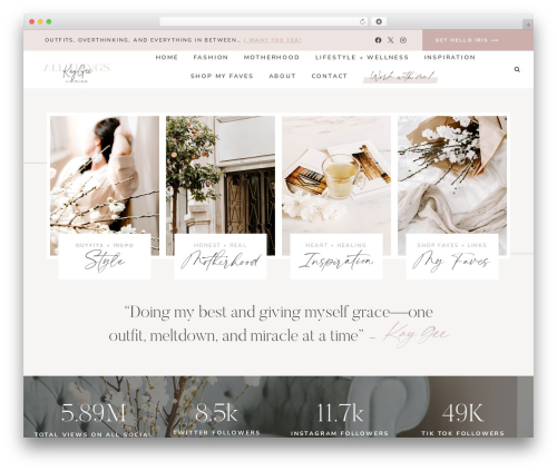 Hello Iris top WordPress theme - allthingskaygee.com