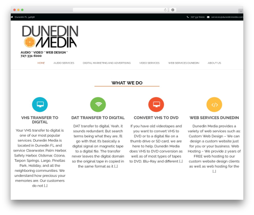 Initio WordPress theme - dunedinmedia.com