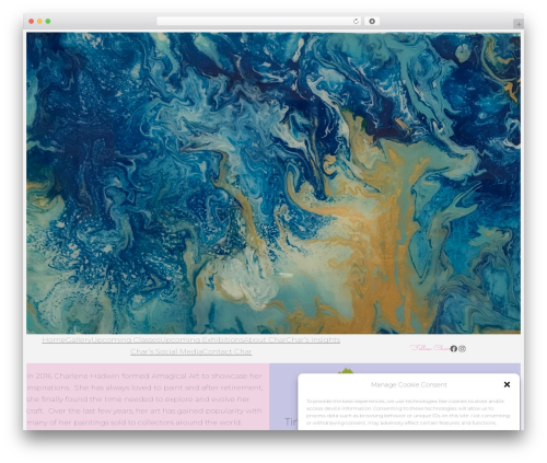 Ona WordPress theme free - amagicalart.com