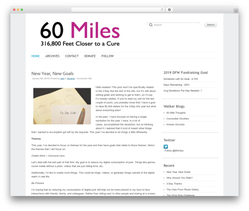 Theme WordPress Delicate - 60miles3days.com Theme WordPress Delicate - 60miles3days.com