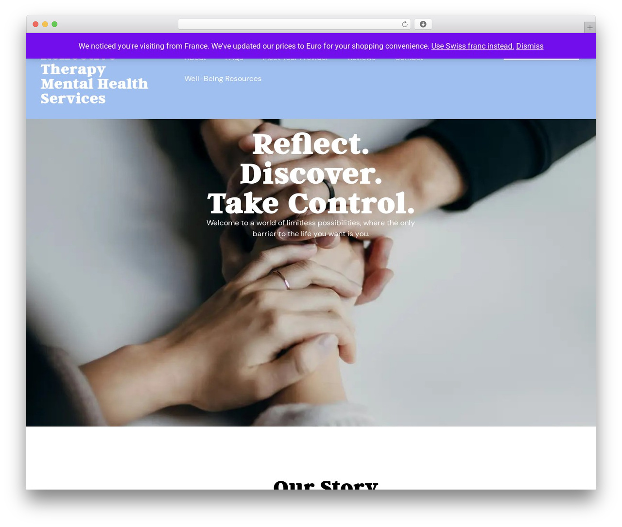 Theme WordPress Hello Elementor - reflectivetherapy.services