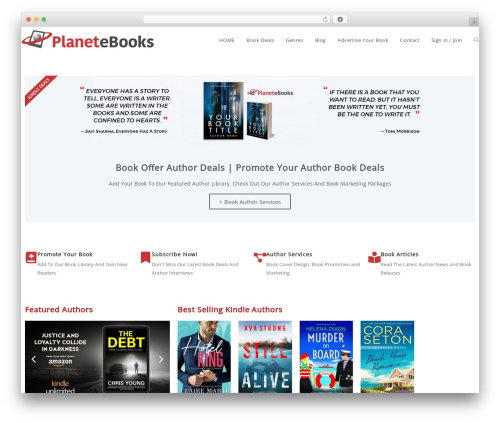WooVina WordPress website theme - planetebooks.net