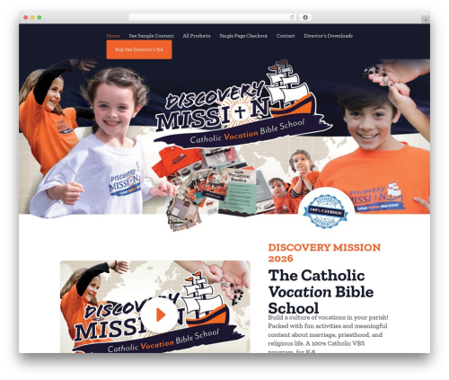 WP theme Divi - vocationbibleschool.com