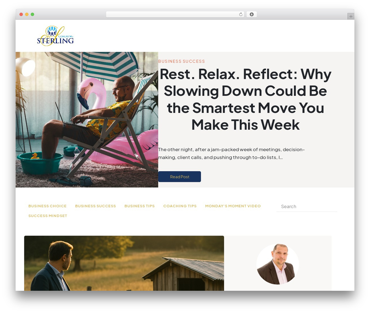 Best WordPress theme ThemeBuilder Theme - sterling-coaching.com