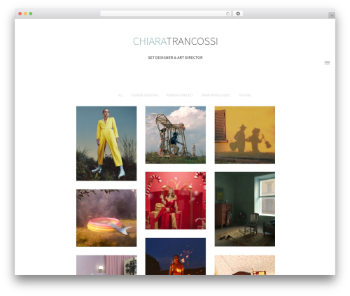 DECA WordPress theme - chiaratrancossi.com