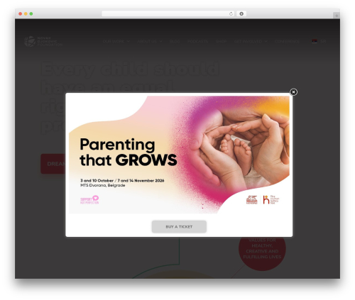 NDF WordPress theme - novakdjokovicfoundation.org