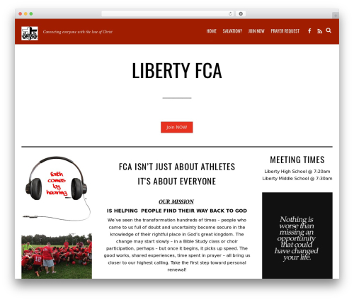 Themify Landing WordPress theme - libertyfca.com