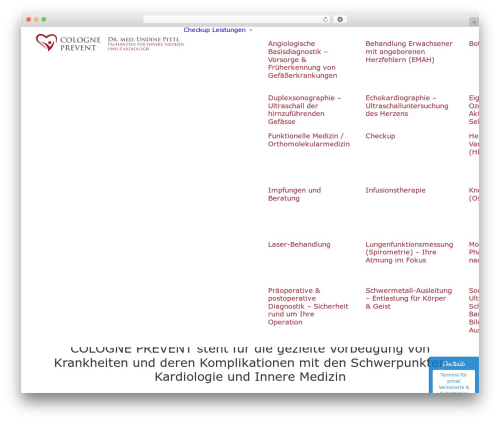Uncode WordPress page theme - cologne-prevent.de
