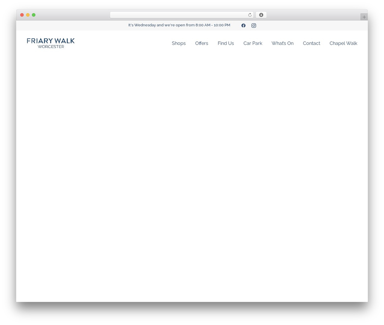 Uncode WordPress shop theme - friarywalkworcester.co.uk