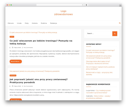 Web Log WordPress theme - zdrowodomowo.pl Web Log WordPress theme - zdrowodomowo.pl