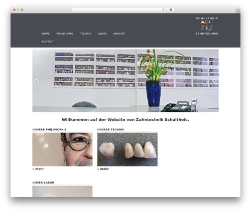 WordPress theme Corporate Responsive WordPress Theme - zahntechnik-schultheis.de