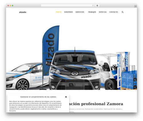 Best WordPress theme NODE - alzadorotulos.com