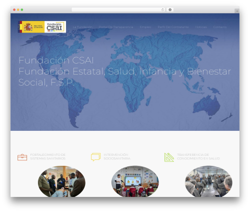 Cuber WordPress theme design - fcsai.es