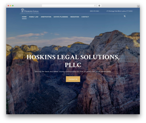 Divi theme WordPress - hoskinslegal.com