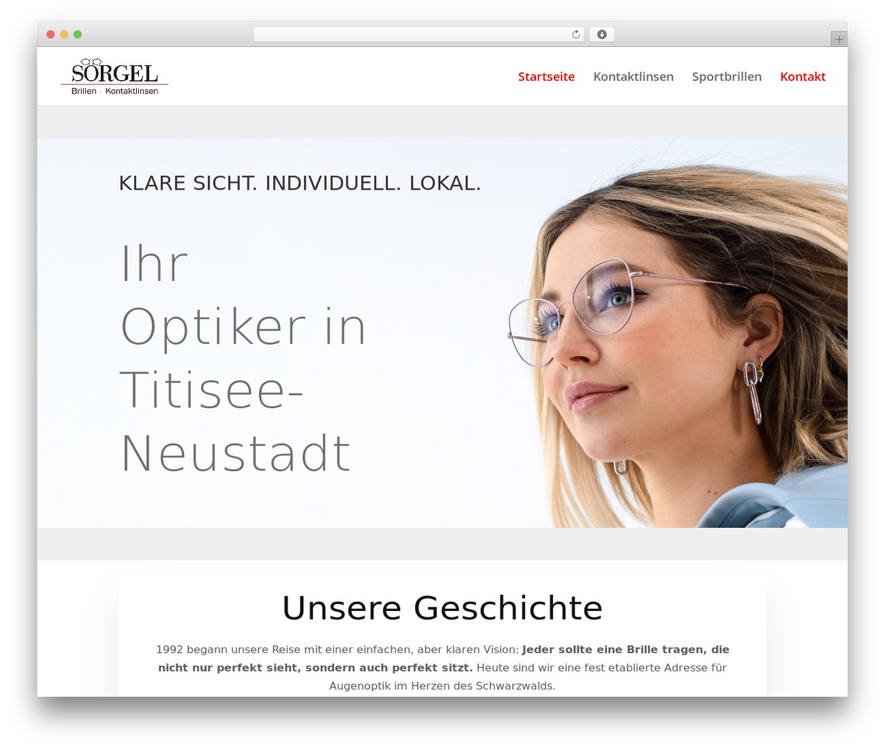 Divi WordPress theme - optik-soergel.de