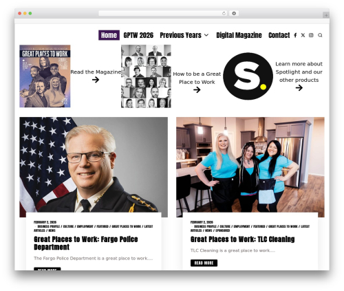 Fox WordPress theme - greatplaces.work