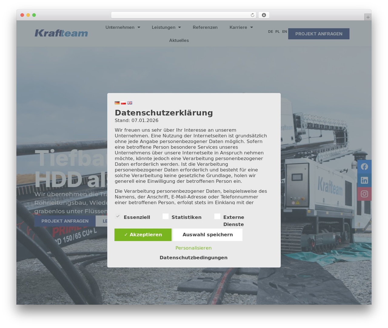 Hello Elementor WordPress theme - krafteam.de