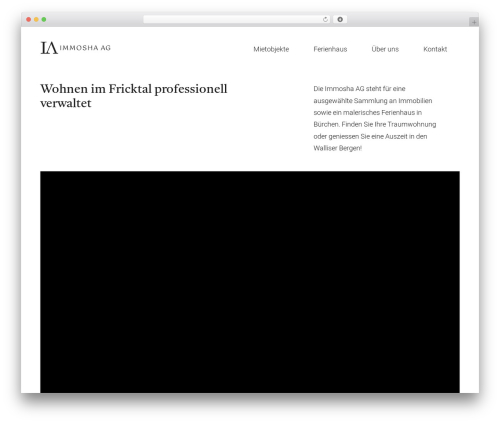 Mustersite theme WordPress - immosha.ch