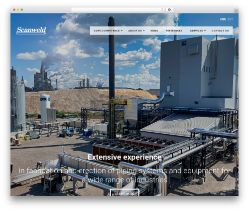 Scanweld WordPress theme - scanweld.ee
