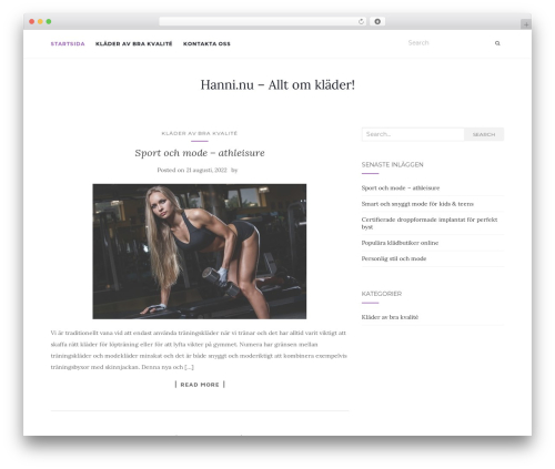 Theme WordPress Activello - hanni.nu