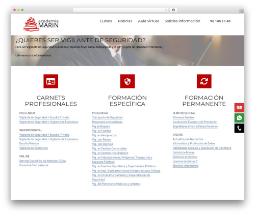 Visual Composer Starter theme WordPress - academiamarin.es