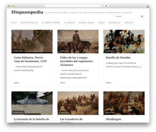WordPress theme Aamla - hispanopedia.es