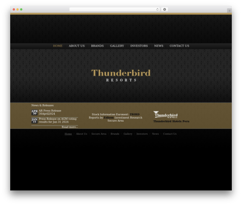 Catalyst WP theme - thunderbirdresorts.com