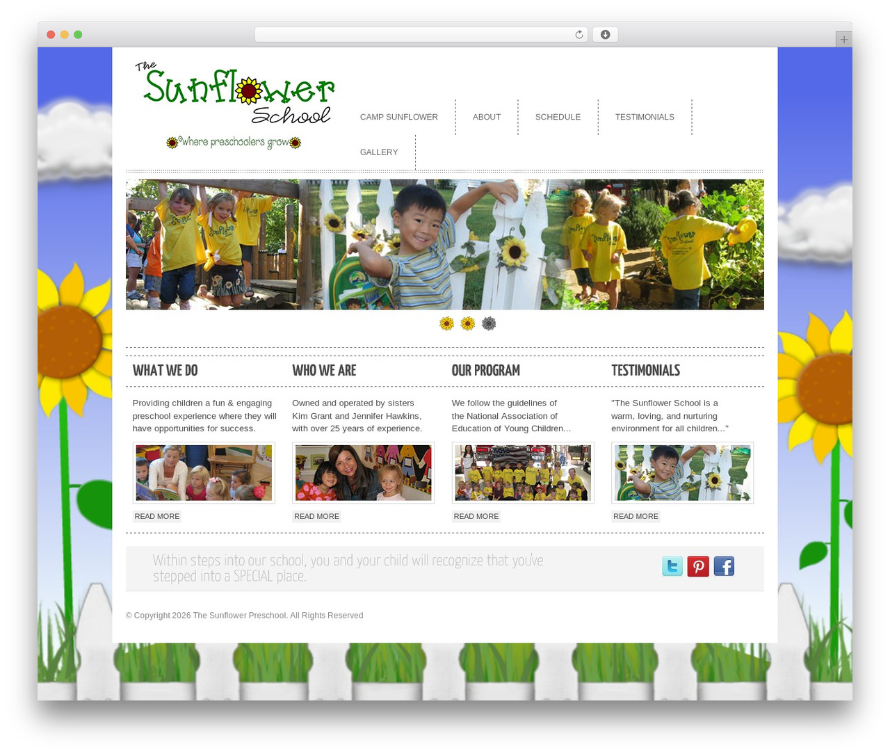 cleancorp WordPress theme - thesunflowerpreschool.com