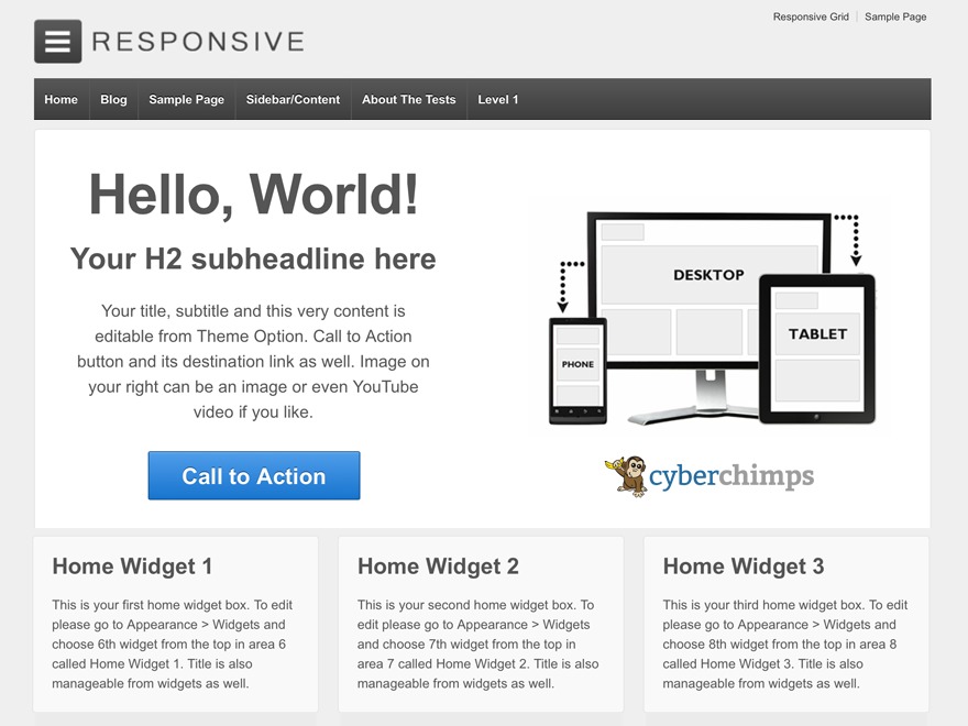 Creation WordPress theme by Wordpress Team
